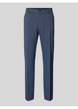 Spodnie do garnituru o kroju slim fit z fakturowanym wzorem model ‘LIAM’ ze sklepu Peek&Cloppenburg  w kategorii Spodnie męskie - zdjęcie 173878195