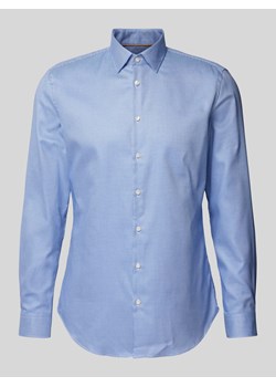 Koszula biznesowa o kroju slim fit z kołnierzykiem typu kent ze sklepu Peek&Cloppenburg  w kategorii Koszule męskie - zdjęcie 173878527