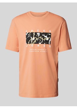 T-shirt z nadrukiem z logo model ‘ARUBA’ ze sklepu Peek&Cloppenburg  w kategorii T-shirty męskie - zdjęcie 173878597