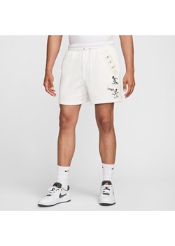Męskie swobodne spodenki z dzianiny dresowej Nike Club - Biel ze sklepu Nike poland w kategorii Spodenki męskie - zdjęcie 173878769