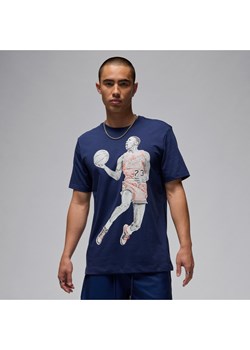 T-shirt męski Jordan - Niebieski ze sklepu Nike poland w kategorii T-shirty męskie - zdjęcie 173878835