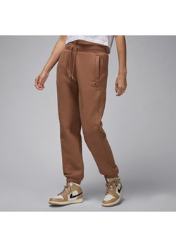 Spodnie damskie Jordan Flight Fleece - Brązowy ze sklepu Nike poland w kategorii Spodnie damskie - zdjęcie 173878838