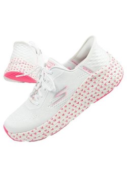 Buty Skechers W 129630/WPK białe ze sklepu ButyModne.pl w kategorii Buty sportowe damskie - zdjęcie 173880197