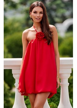 Satynowa sukienka typu bombka czerwona Siena, Kolor czerwony, Rozmiar L/XL, Roco Fashion ze sklepu Primodo w kategorii Sukienki - zdjęcie 173880797