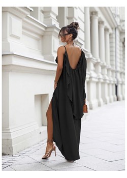 Maxi sukienka z odkrytymi plecami NELIA - czarna ze sklepu magmac.pl w kategorii Sukienki - zdjęcie 173882628