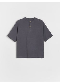 Reserved - T-shirt oversize - ciemnoszary ze sklepu Reserved w kategorii T-shirty chłopięce - zdjęcie 173883327