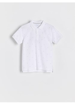 Reserved - Koszulka polo z nadrukiem - biały ze sklepu Reserved w kategorii T-shirty chłopięce - zdjęcie 173883348