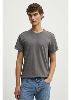 G-Star Raw t-shirt bawełniany męski kolor szary gładki ze sklepu ANSWEAR.com w kategorii T-shirty męskie - zdjęcie 173883928
