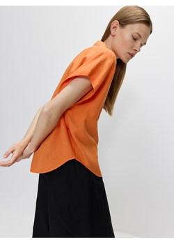 Reserved - Koszula z lnem - pomarańczowy ze sklepu Reserved w kategorii Koszule damskie - zdjęcie 173884959