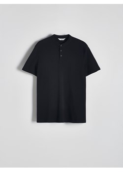 Reserved - Koszulka polo ze stójką - czarny ze sklepu Reserved w kategorii T-shirty męskie - zdjęcie 173885096