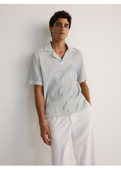 Reserved - Strukturalne polo comfort fit - jasnoniebieski ze sklepu Reserved w kategorii T-shirty męskie - zdjęcie 173885137
