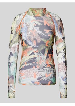 Bluzka z długim rękawem ze stójką ze sklepu Peek&Cloppenburg  w kategorii Bluzki damskie - zdjęcie 173885796