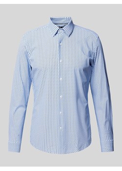 Koszula biznesowa o kroju slim fit z kołnierzykiem typu kent ze sklepu Peek&Cloppenburg  w kategorii Koszule męskie - zdjęcie 173885866