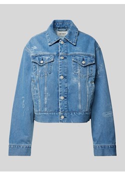 Kurtka jeansowa z kieszeniami z patką na piersi model ‘STAMP’ ze sklepu Peek&Cloppenburg  w kategorii Kurtki damskie - zdjęcie 173887669