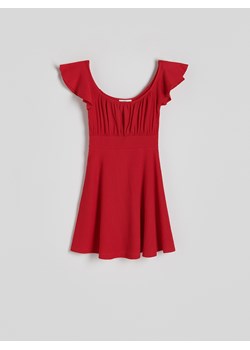 Reserved - Sukienka z falbanami - czerwony ze sklepu Reserved w kategorii Sukienki - zdjęcie 173888817