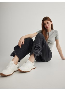 Reserved - Wiązane sneakersy - biały ze sklepu Reserved w kategorii Buty sportowe damskie - zdjęcie 173888827
