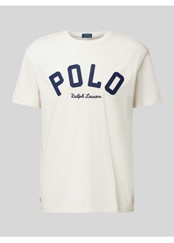 T-shirt z detalem z logo ze sklepu Peek&Cloppenburg  w kategorii T-shirty męskie - zdjęcie 173889545