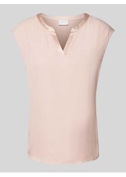 Top bluzkowy z kołnierzem z lamówką ze sklepu Peek&Cloppenburg  w kategorii Bluzki damskie - zdjęcie 173889555