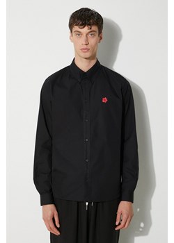 Kenzo koszula bawełniana Boke Flower Crest Shirt męska kolor czarny regular z kołnierzykiem button-down FE65CH4109LI.99 ze sklepu PRM w kategorii Koszule męskie - zdjęcie 173890497