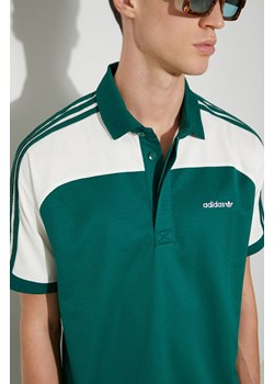 adidas Originals polo 80s Premium Archive Mock Mesh męski kolor zielony wzorzysty JC6529 ze sklepu PRM w kategorii T-shirty męskie - zdjęcie 173890679