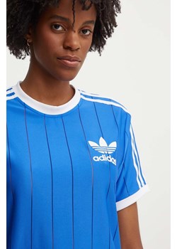 adidas Originals t-shirt damski kolor niebieski IY7233 ze sklepu PRM w kategorii Bluzki damskie - zdjęcie 173890707
