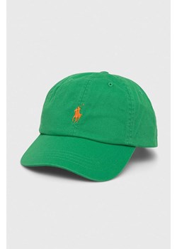 Polo Ralph Lauren czapka z daszkiem bawełniana kolor zielony 710667709 ze sklepu PRM w kategorii Czapki z daszkiem damskie - zdjęcie 173890759
