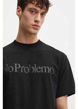 Aries t-shirt bawełniany kolor czarny z nadrukiem ze sklepu PRM w kategorii T-shirty męskie - zdjęcie 173890827