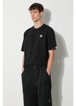 AAPE t-shirt bawełniany Tee męski kolor czarny gładki AAPTEM1414XXM ze sklepu PRM w kategorii T-shirty męskie - zdjęcie 173890978