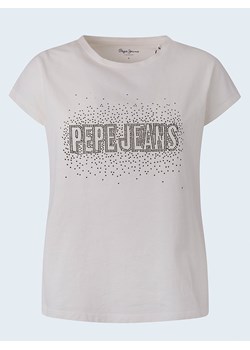 Pepe Jeans FOOTWEAR Koszulka w kolorze białym ze sklepu Limango Polska w kategorii Bluzki damskie - zdjęcie 173891646