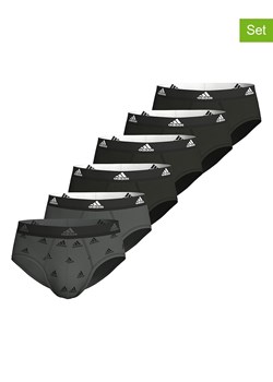 adidas Slipy (6 par) w kolorze czarno-ciemnoszarym ze sklepu Limango Polska w kategorii Majtki męskie - zdjęcie 173891907