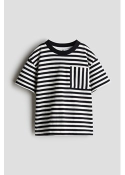 H & M - T-shirt z kieszonką - Czarny ze sklepu H&M w kategorii T-shirty chłopięce - zdjęcie 173892089