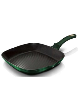 Zielona tytanowa patelnia grillowa C4-Z76 ze sklepu Edinos.pl w kategorii Naczynia - zdjęcie 173893318
