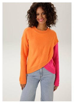 Aniston Sweter w kolorze pomarańczowo-różowym ze sklepu Limango Polska w kategorii Swetry damskie - zdjęcie 173893838