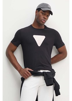 Guess t-shirt męski kolor czarny z nadrukiem M4YI35 J1314 ze sklepu ANSWEAR.com w kategorii T-shirty męskie - zdjęcie 173894608