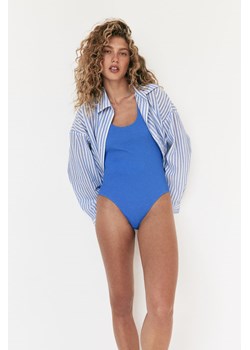 H & M - Kostium kąpielowy High Leg - Niebieski ze sklepu H&M w kategorii Stroje kąpielowe - zdjęcie 173895069