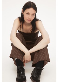H & M - Szerokie eleganckie spodnie - Brązowy ze sklepu H&M w kategorii Spodnie damskie - zdjęcie 173895115