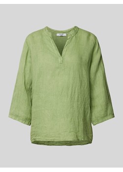 Bluzka z lnu z rękawem o dł. 3/4 model ‘Lucia’ ze sklepu Peek&Cloppenburg  w kategorii Bluzki damskie - zdjęcie 173895237