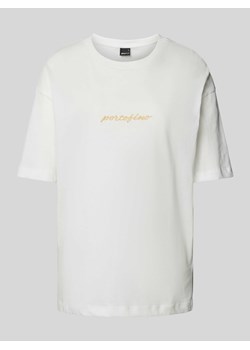 T-shirt z nadrukiem ze sloganem ze sklepu Peek&Cloppenburg  w kategorii Bluzki damskie - zdjęcie 173895247