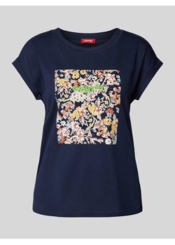 T-shirt z nadrukiem z logo ze sklepu Peek&Cloppenburg  w kategorii Bluzki damskie - zdjęcie 173895277
