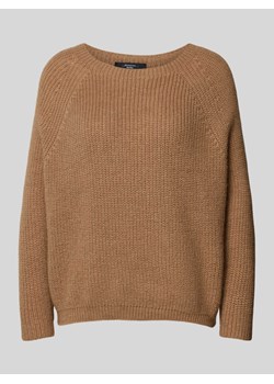 Sweter z dzianiny z okrągłym dekoltem model ‘XENO’ ze sklepu Peek&Cloppenburg  w kategorii Swetry damskie - zdjęcie 173895559