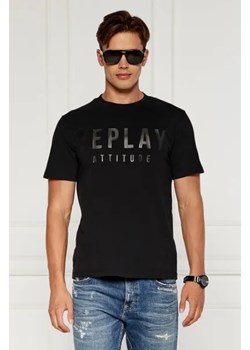 Replay T-shirt | Regular Fit ze sklepu Gomez Fashion Store w kategorii T-shirty męskie - zdjęcie 173896387