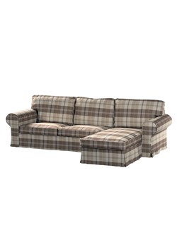 Pokrowiec na sofę Ektorp 2-osobową i leżankę ze sklepu dekoria.pl w kategorii Pokrowce na kanapy i fotele - zdjęcie 173897509