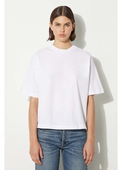 Carhartt WIP t-shirt bawełniany damski kolor biały ze sklepu PRM w kategorii Bluzki damskie - zdjęcie 173899378
