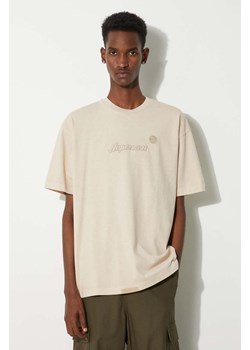 AAPE t-shirt bawełniany Tee męski kolor beżowy z aplikacją AAPTEM1416XXM ze sklepu PRM w kategorii T-shirty męskie - zdjęcie 173899476