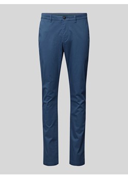 Chinosy o kroju slim fit z kieszeniami z tyłu ze sklepu Peek&Cloppenburg  w kategorii Spodnie męskie - zdjęcie 173899515