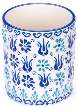 Ottoman Kubek łazienkowy "Lydia" w kolorze niebieskim - wys. 9,5 x Ø 8 cm ze sklepu Limango Polska w kategorii Dozowniki do mydła - zdjęcie 173901959
