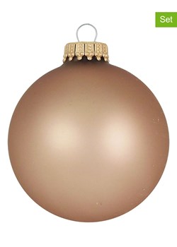 Krebs Glas Lauscha Bombki (8 szt.) w kolorze jasnobrązowym - Ø 7 cm ze sklepu Limango Polska w kategorii Dekoracje bożonarodzeniowe - zdjęcie 173905876