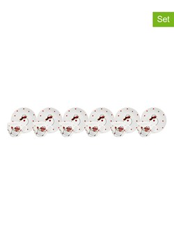 Trendy Kitchen by EXCÉLSA 6-częściowy zestaw "Snowman" w kolorze biało-czerwonym do kawy ze sklepu Limango Polska w kategorii Dzbanki i zaparzacze - zdjęcie 173906255