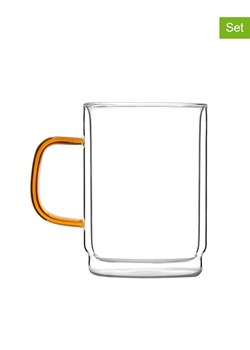 Vialli Design Kubki (2 szt.) w kolorze pomarańczowym - 350 ml ze sklepu Limango Polska w kategorii Dzbanki i zaparzacze - zdjęcie 173906827
