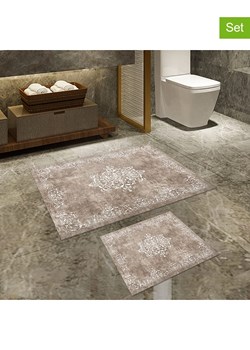 Elizabed Dywaniki łazienkowe (2 szt.) w kolorze beżowym ze sklepu Limango Polska w kategorii Akcesoria łazienkowe - zdjęcie 173908228